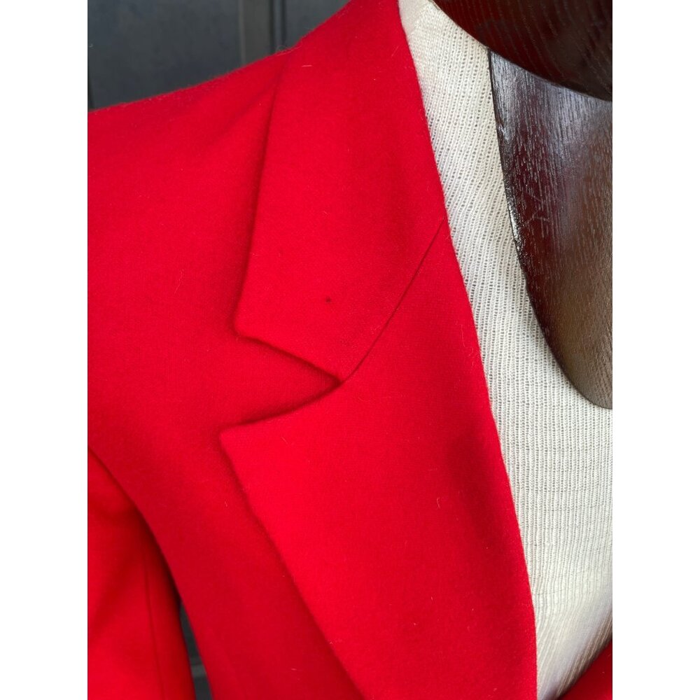 Pendleton Womens Classic Solid Red Blazer Jacket … - image 3